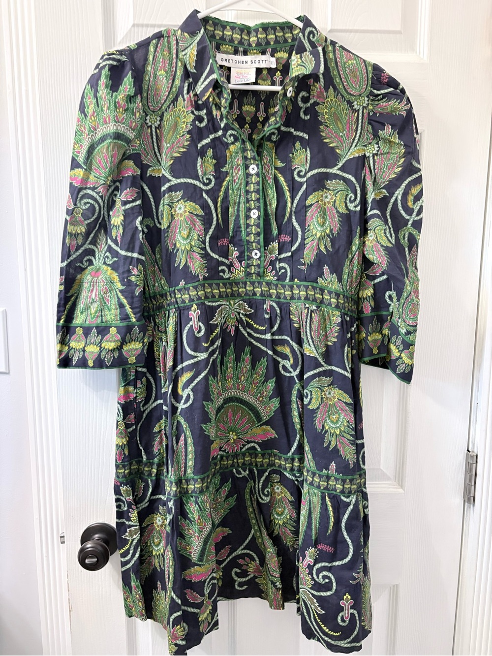 Gretchen Scott The Damsel Dress with Green & Pink Accents